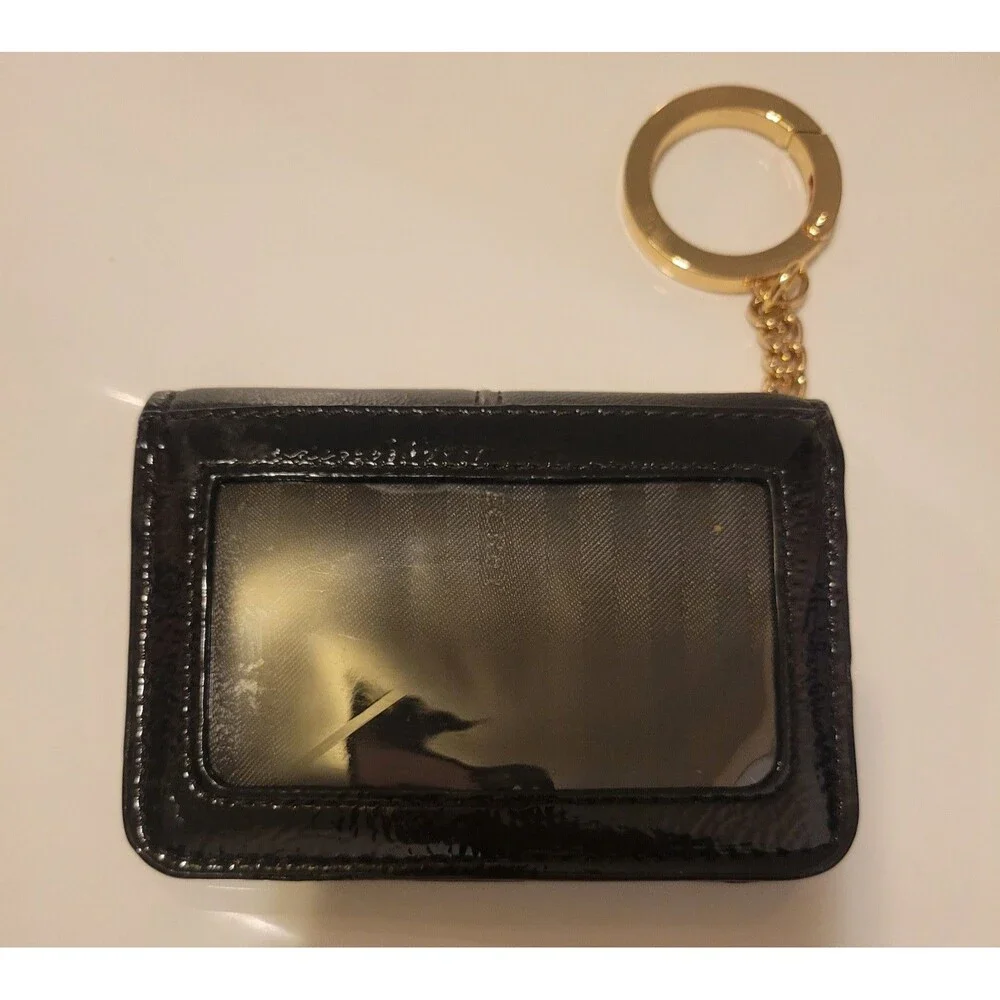 Victoria's Secret Black leather keychain wallet